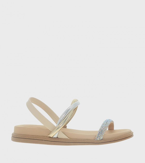 Beira Rio Beira Rio - Beige Flat Sandals