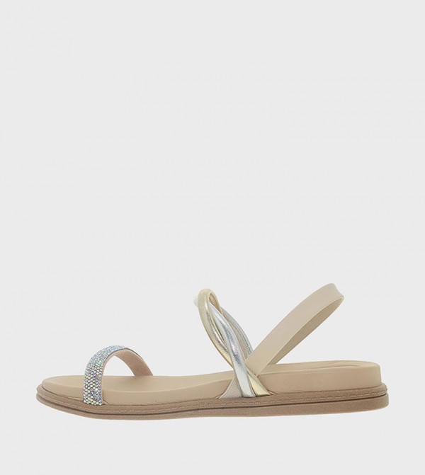 Beira Rio Beira Rio - Beige Flat Sandals