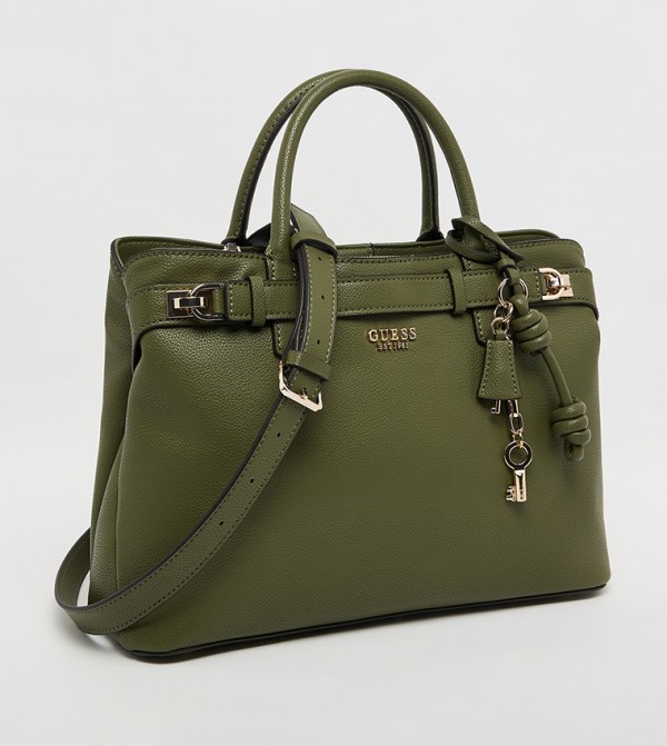 Guess  Satchel Bags - Olive Satchel Bags
