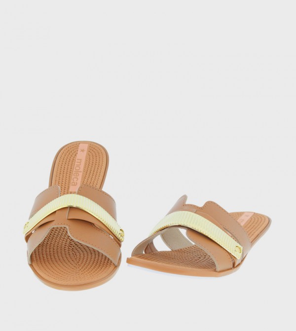 موليكا موليكا - بني  Flat Sandals