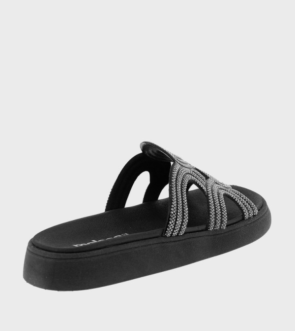 موليكا  - أسود Flat Sandals