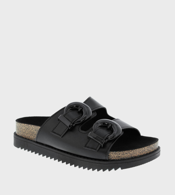 موليكا  - أسود Flat Sandals