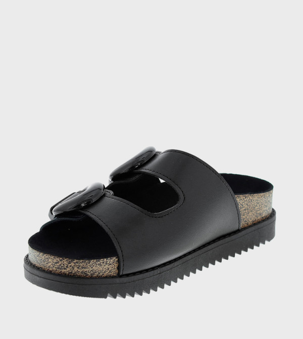 موليكا  - أسود Flat Sandals