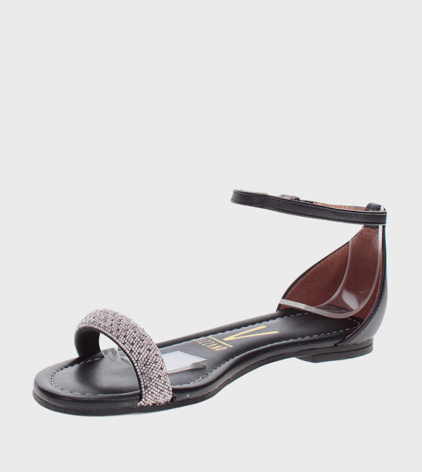 Vizzano Vizzano - Black Flat Sandals