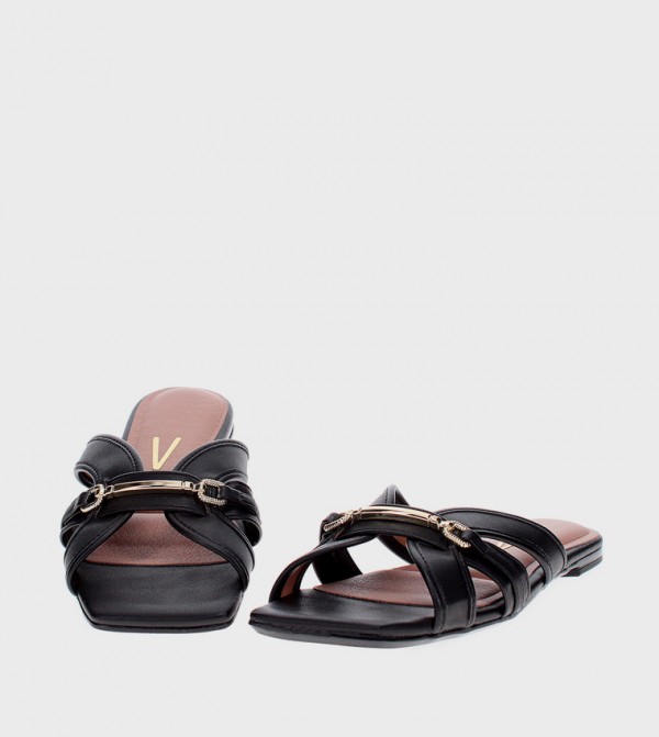 Vizzano Vizzano - Black Flat Sandals