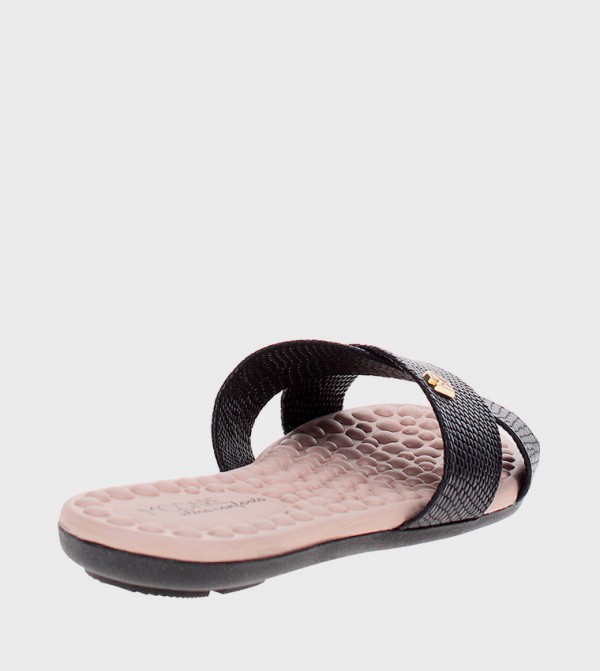مودير  - أسود Flat Sandals