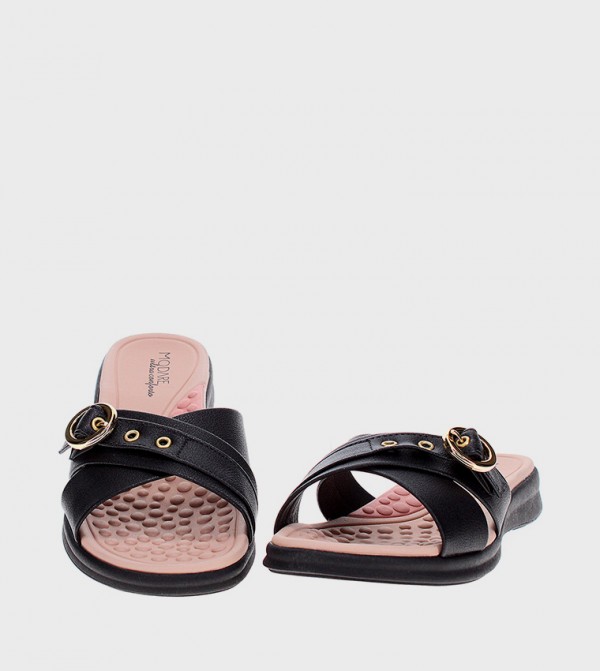 مودير  - أسود Flat Sandals