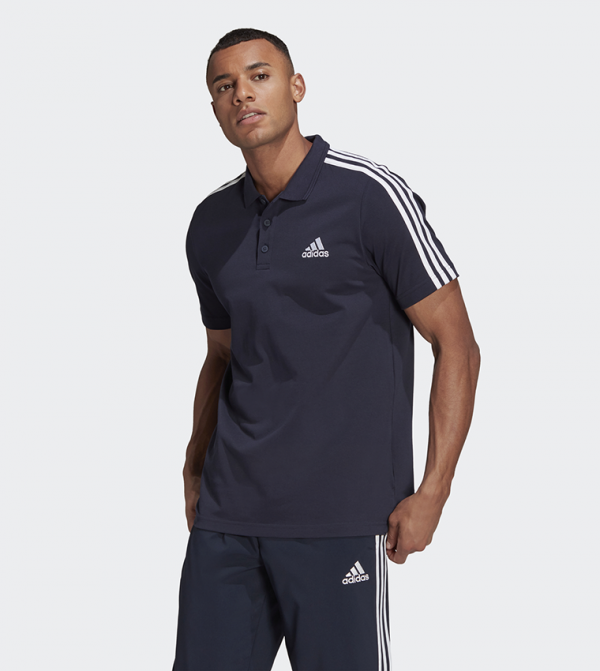 Adidas  - NAVY BLUE Polo T-shirts