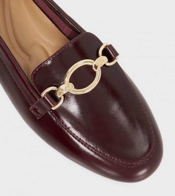 ديون لندن  أحذية باليرينا - بورغندي undefined