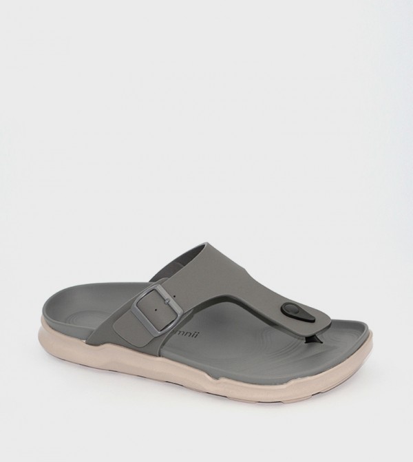 GEOOMNII  Arabic Sandals - Grey Arabic Sandals