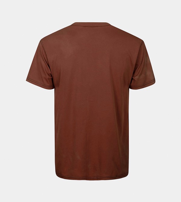 SUNDEK SUNDEK - Brown Casual T-Shirts