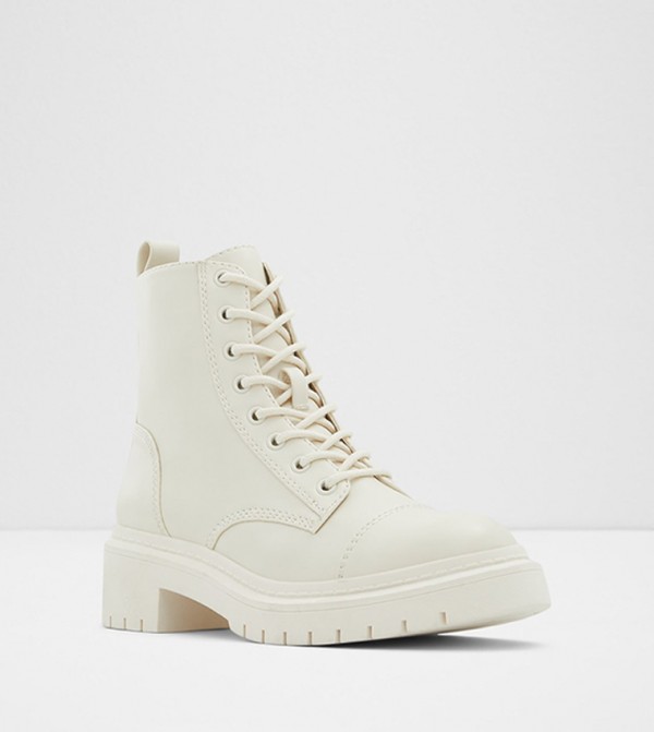 ألدو  leather-edit - أوف وايت Ankle length Boots