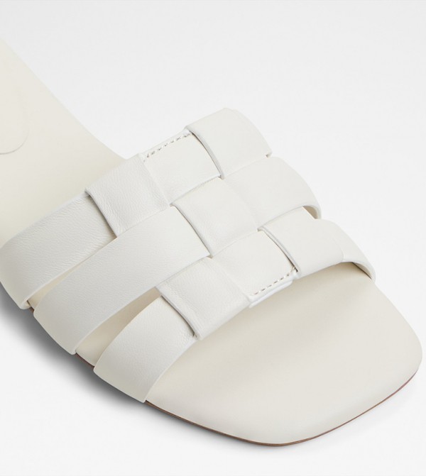 Aldo  Flat Sandals - White Flat Sandals