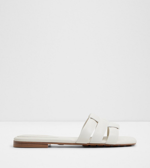 Aldo  Flat Sandals - White Flat Sandals