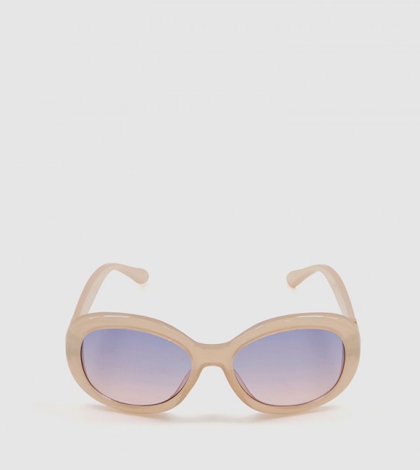 Dune London Dune London - Beige Round Sunglasses