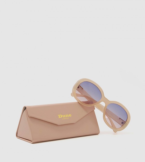 Dune London Dune London - Beige Round Sunglasses