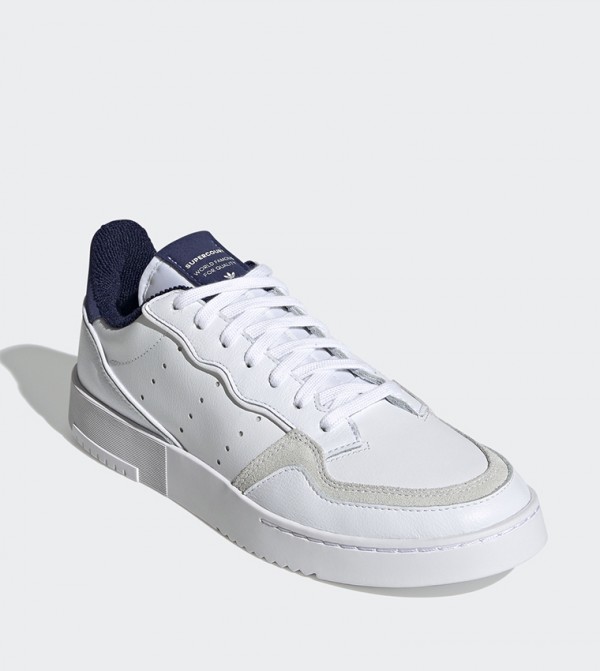 اديداس اورجينال - أبيض أحذية برقبة منخفضة