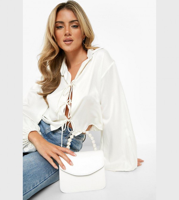 بوهو  حقائب - أبيض Handheld Bags