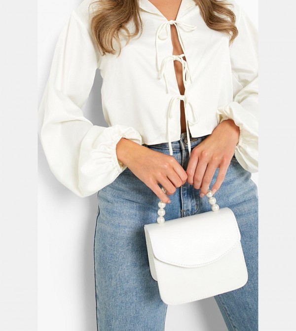 بوهو  حقائب - أبيض Handheld Bags