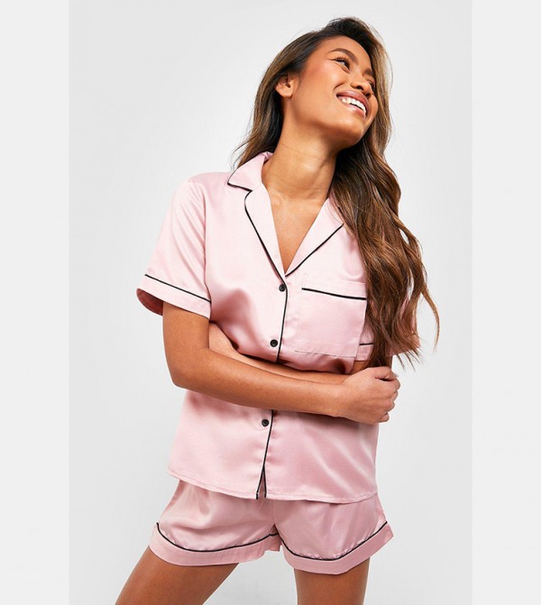 boohoo  - Rose Gold Nightsuits/Pyjama Set