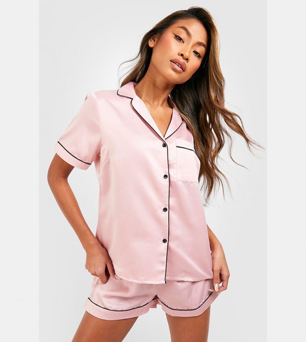 boohoo  - Rose Gold Nightsuits/Pyjama Set