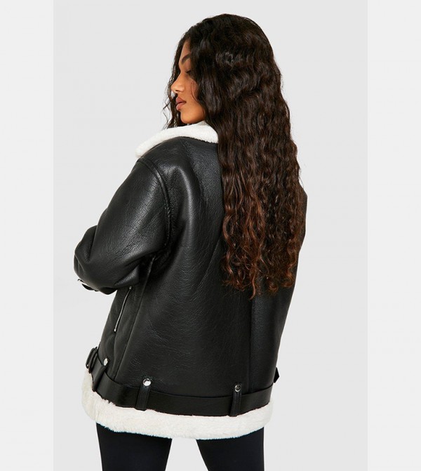 boohoo  Jackets & Coats - Black Casual Jackets