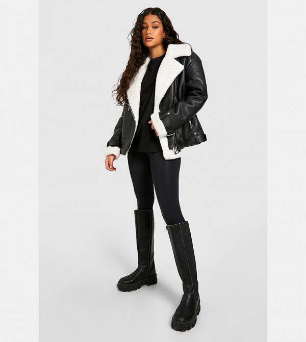 boohoo  Jackets & Coats - Black Casual Jackets