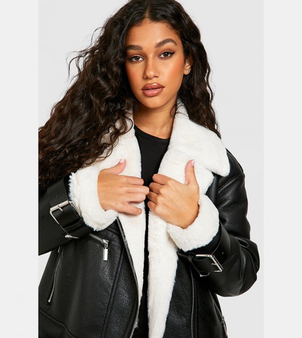 boohoo  Jackets & Coats - Black Casual Jackets