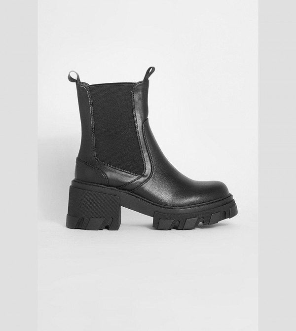 boohoo  Boots - Black Chelsea Boots