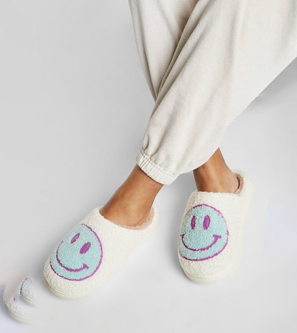 boohoo - Outlet  - White Bedroom Slippers
