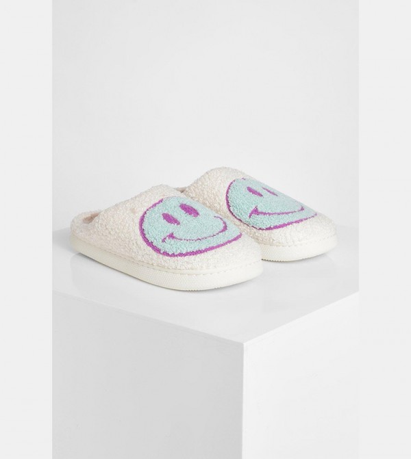 boohoo - Outlet  - White Bedroom Slippers