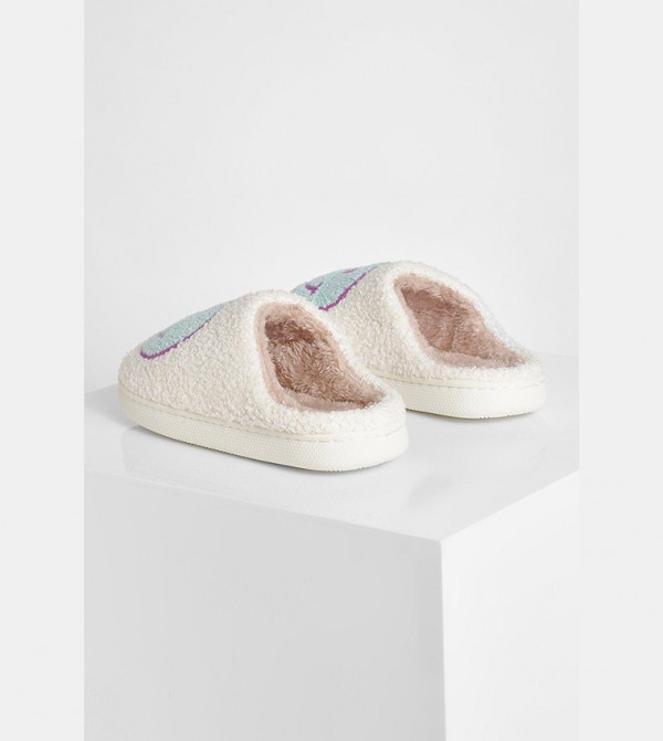 boohoo - Outlet  - White Bedroom Slippers