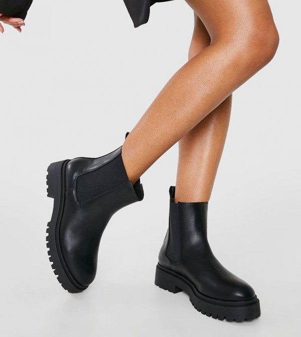 boohoo Shoes - Black Chelsea Boots