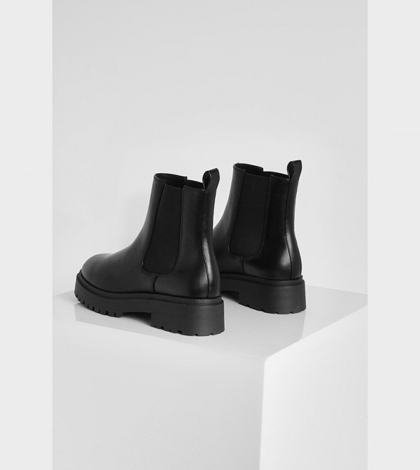 boohoo Shoes - Black Chelsea Boots