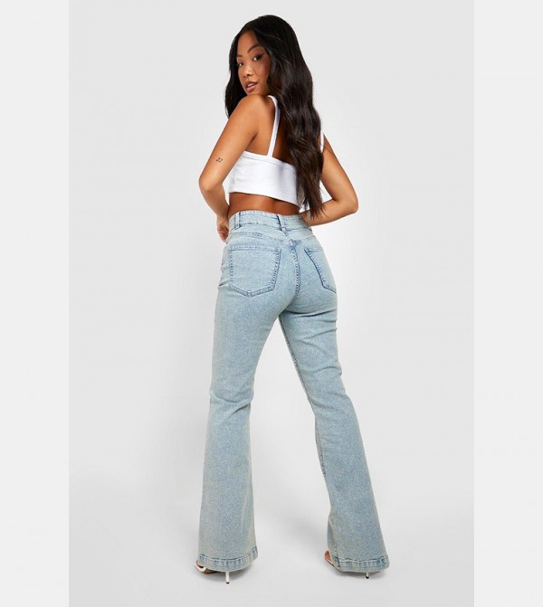 boohoo  Flared Jeans - Blue Flared Jeans