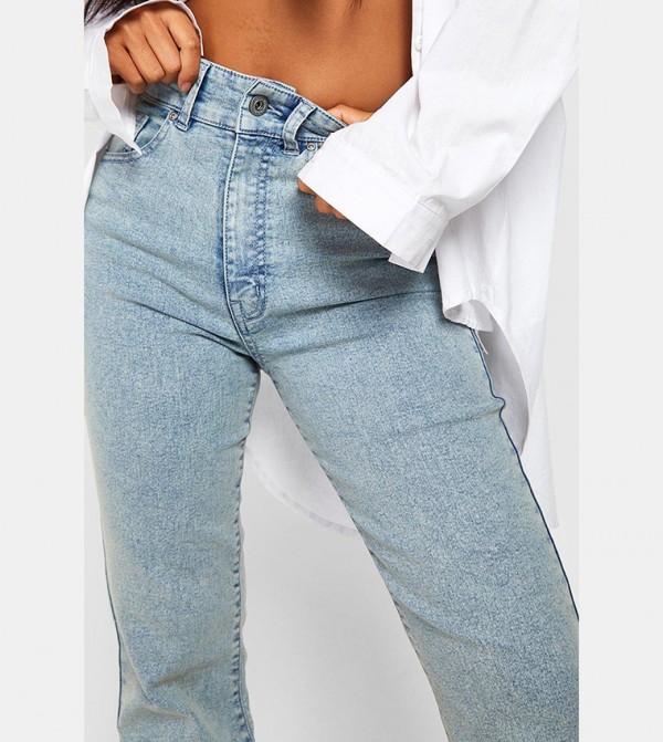 boohoo  Flared Jeans - Blue Flared Jeans