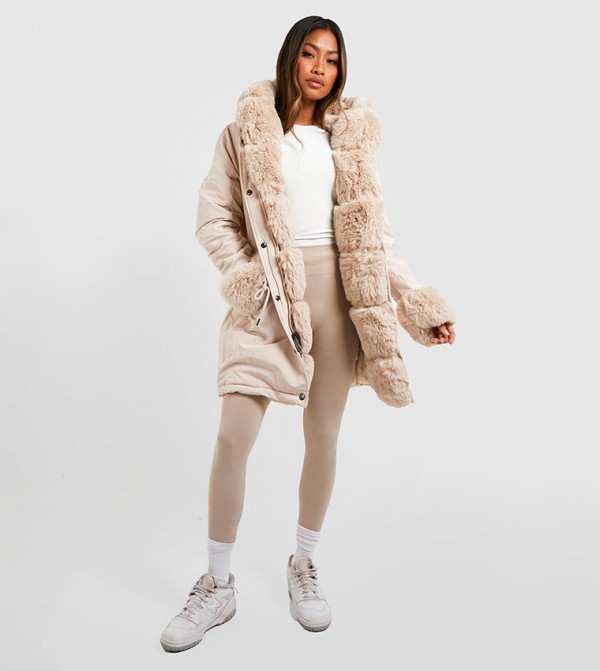 boohoo  - Beige Parka Jackets