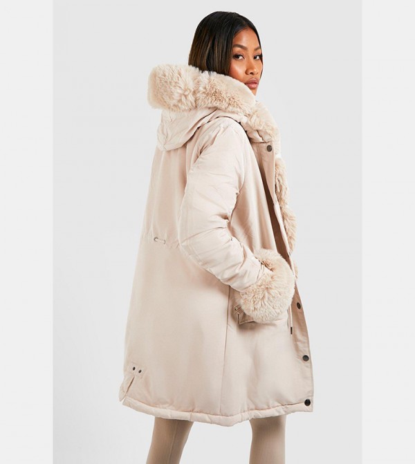 boohoo  - Beige Parka Jackets