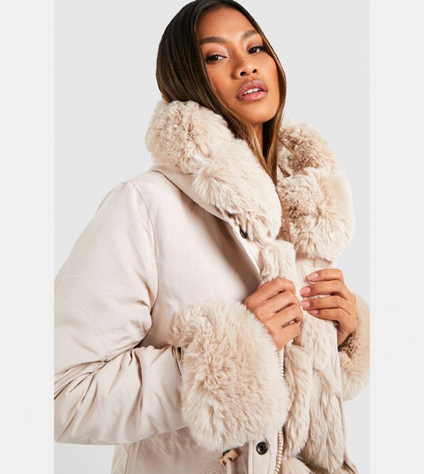 boohoo  - Beige Parka Jackets