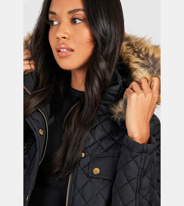boohoo  - Black Parka Jackets