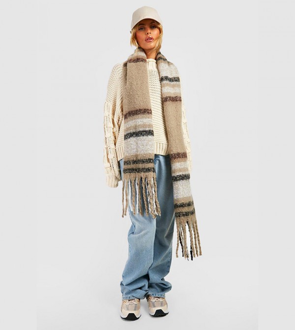 boohoo  Woven Scarves - Multi Knitted Scarves