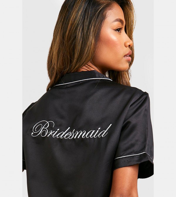 boohoo  - Black Nightsuits/Pyjama Set