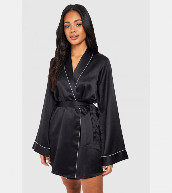 boohoo  - Black Robes & Kimonos