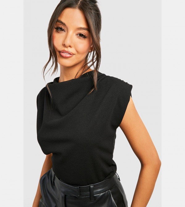 boohoo boohoo - Black Tops & Blouses