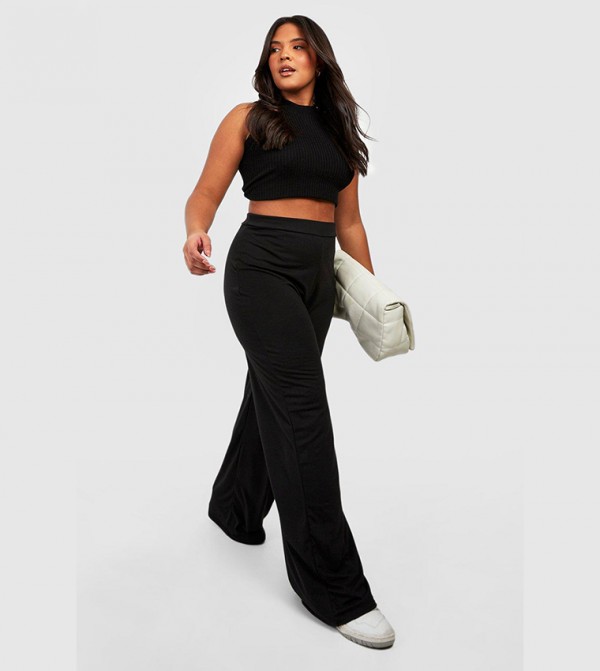 boohoo  Plus Size - Black Pants & Leggings