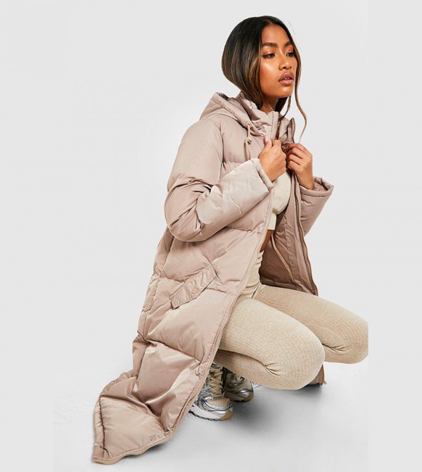 boohoo  Puffer & Quilted Jackets - Beige Puffer & Quilted Jackets