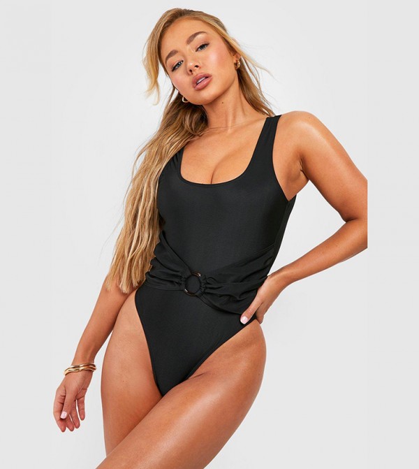 بوهو  بدلات سباحة   - أسود Swim Suit