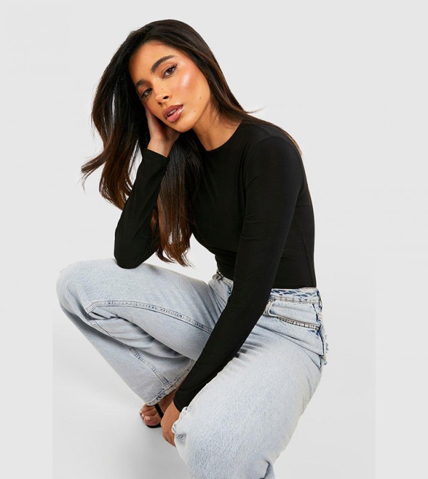 boohoo boohoo - Black Tops & Blouses