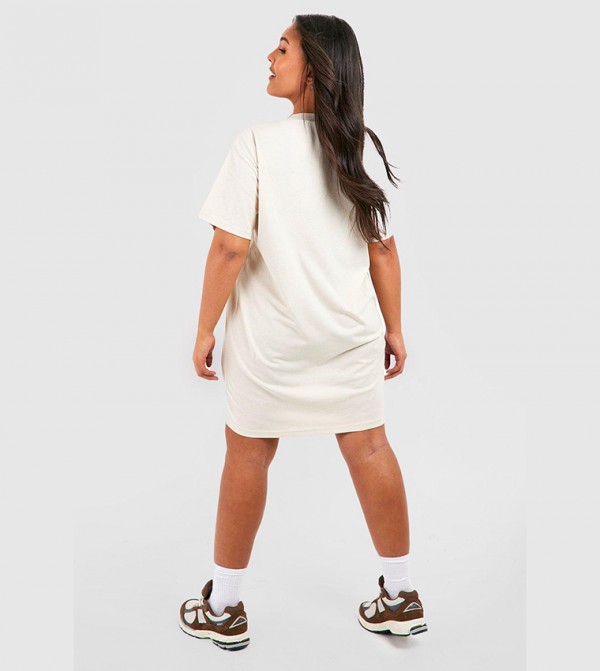 boohoo  Plus Size - Beige Dresses