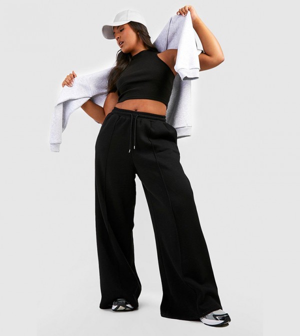 boohoo  Pants & Leggings - Black Pants & Leggings